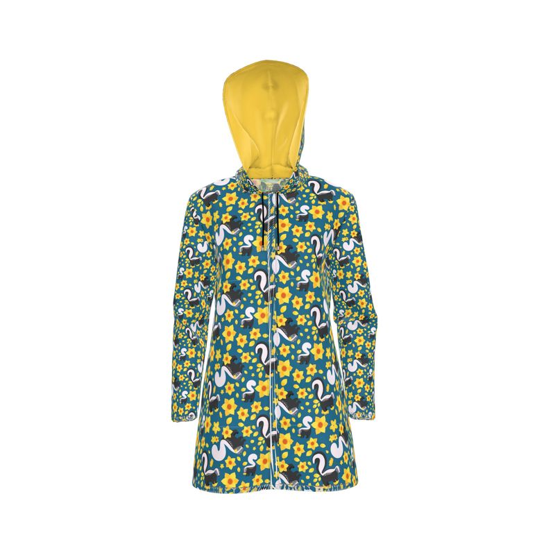 Pretty Silly Skunks | Adult Raincoat